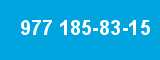 977 185-83-15 977 185-83-15